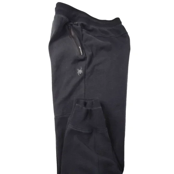 Spyder Active Mens Large Black Jogger Pants Stretch Comfort Zip Pockets Athletic - Picture 13 of 14